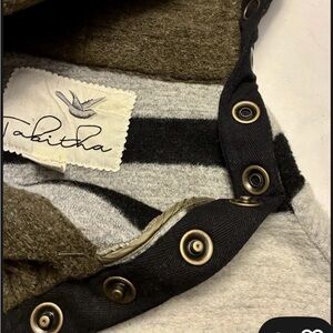 Tabitha Gray and Black Cape